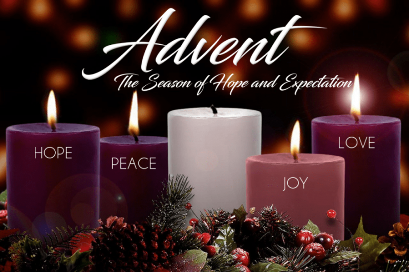 Candles of Advent: Hope, Peace, Joy, Love