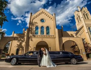 Married couple in front of St. Anne's Episcopal Church