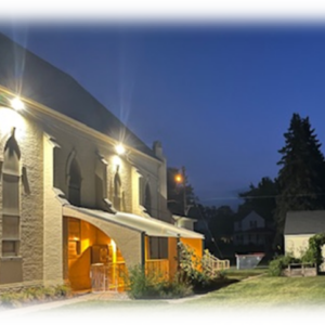 CBCP Grant included new lighting near the Beacon Food Pantry & Raised Gardens