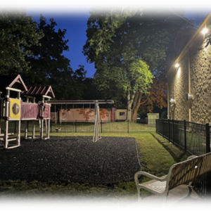 New lighting for the playground from our CBCP Grant
